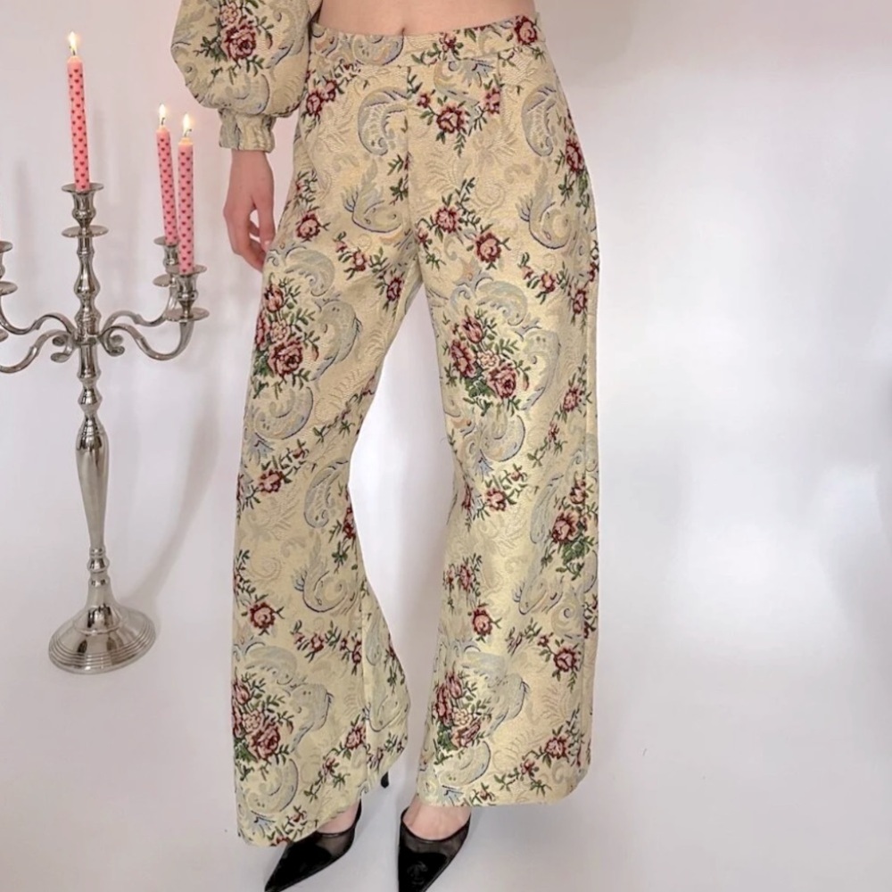 Fabulous Jacquard Fabric Cargo Wide Pant